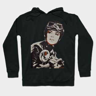 Woman Motorcycle Racer 1 Hoodie